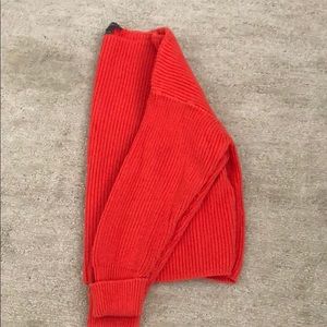Red oversized sweater